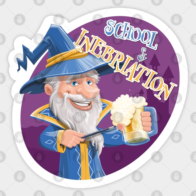 Magic School of Inebriation Sticker by WickedWizardStudios